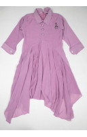 Collared Neck Design Kids Dress (KR1213)